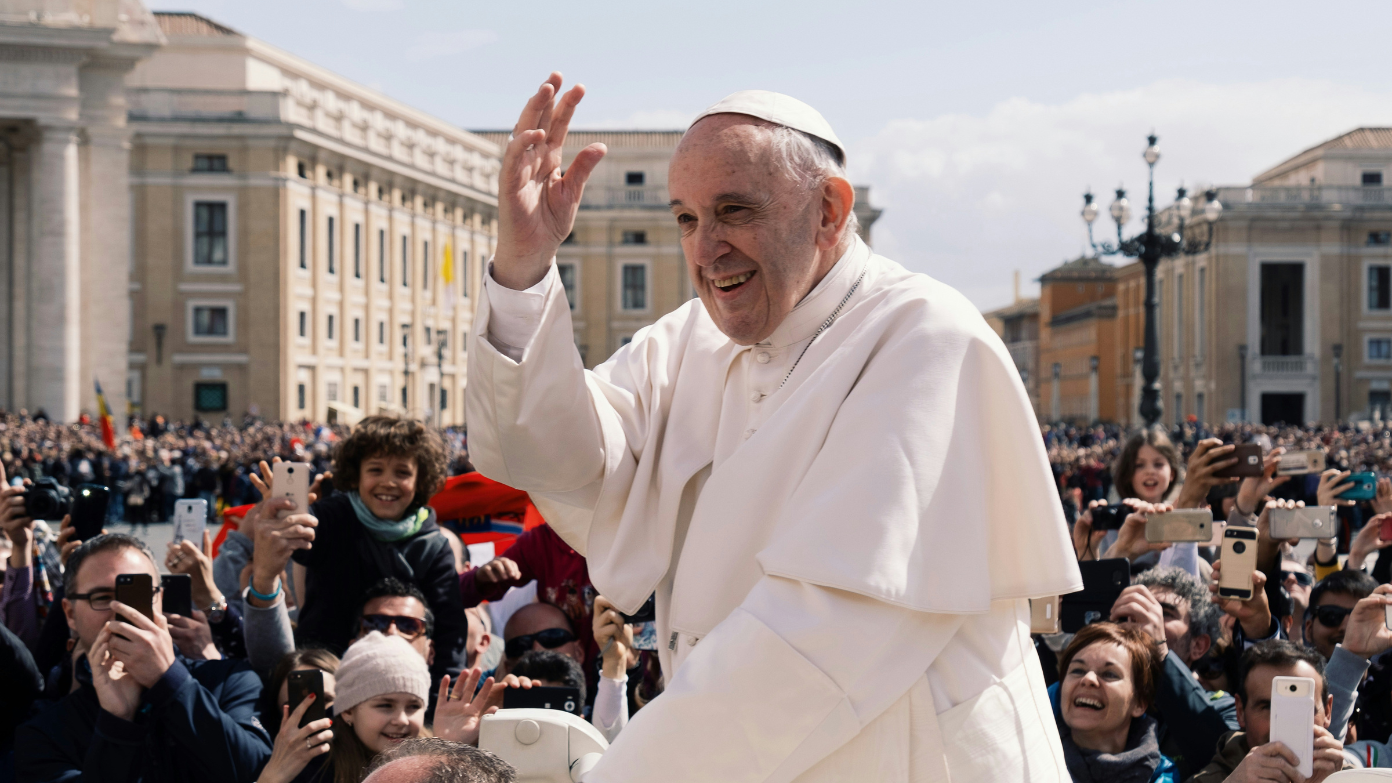 How old is Pope Francis, how many years has he been in office and which Pope has been in the Vatican the longest?