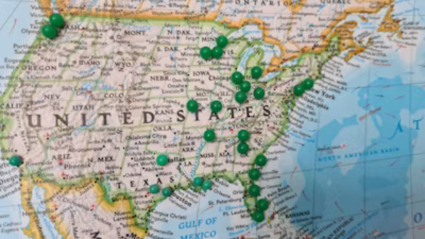 Neither California nor Texas - This is the map of the United States that shows which parts of the country are most sensitive to possible cuts in Social Security payments